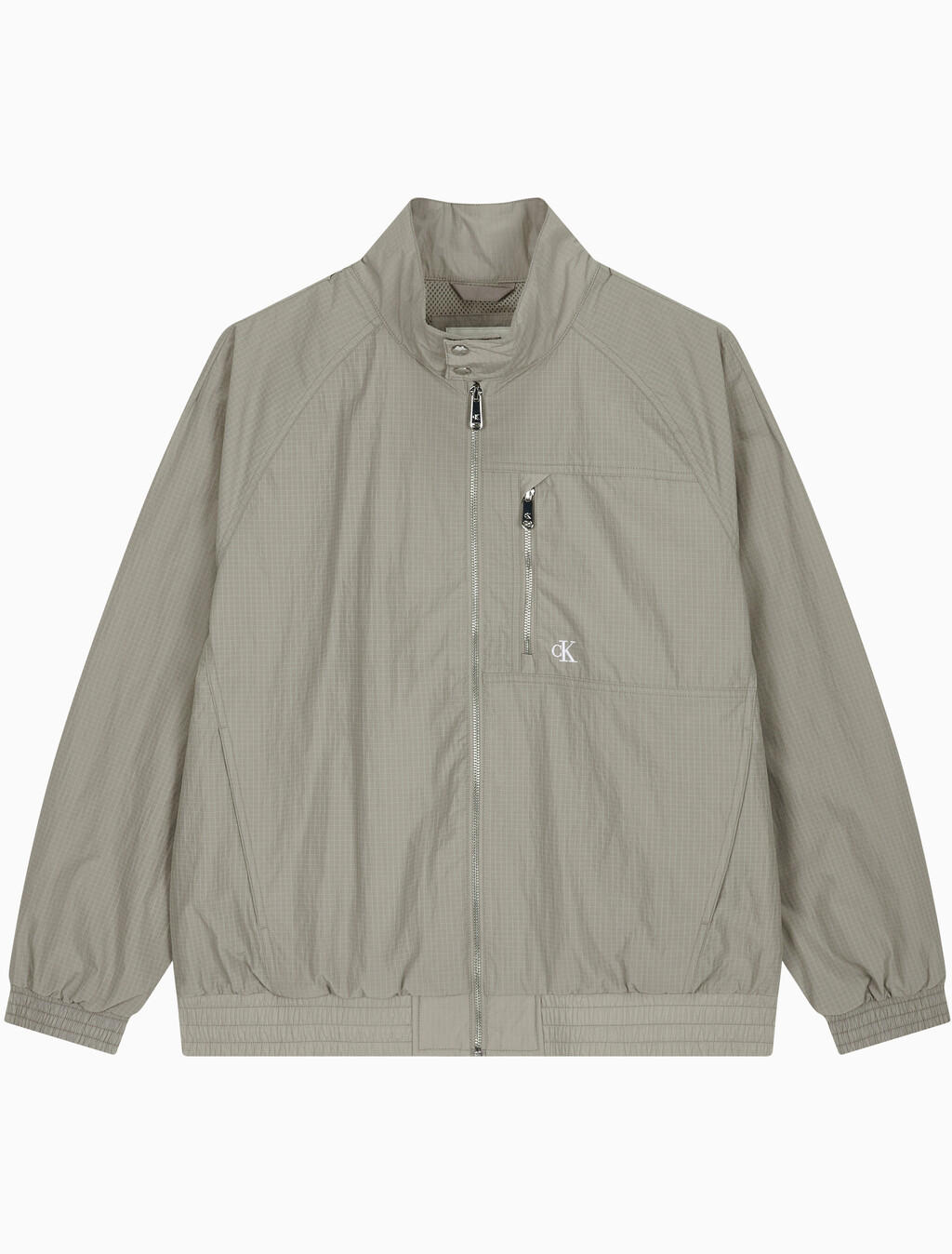 Buy 남성 스탠드 카라 윈드 브레이커 자켓 in color KHAKI BEIGE