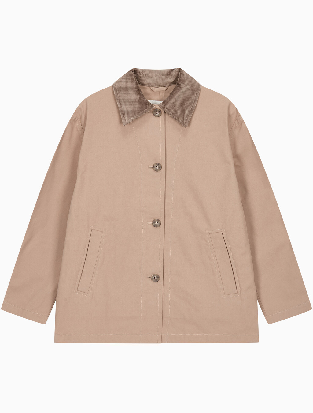 Buy 여성 코튼 맥코트 in color CAMEL