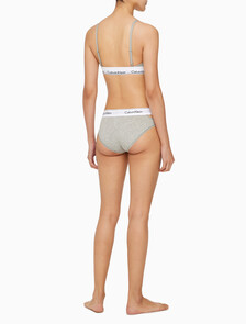 Buy 여성 모던코튼 디컨스트럭티드 AF 브라렛 in color GREY HEATHER