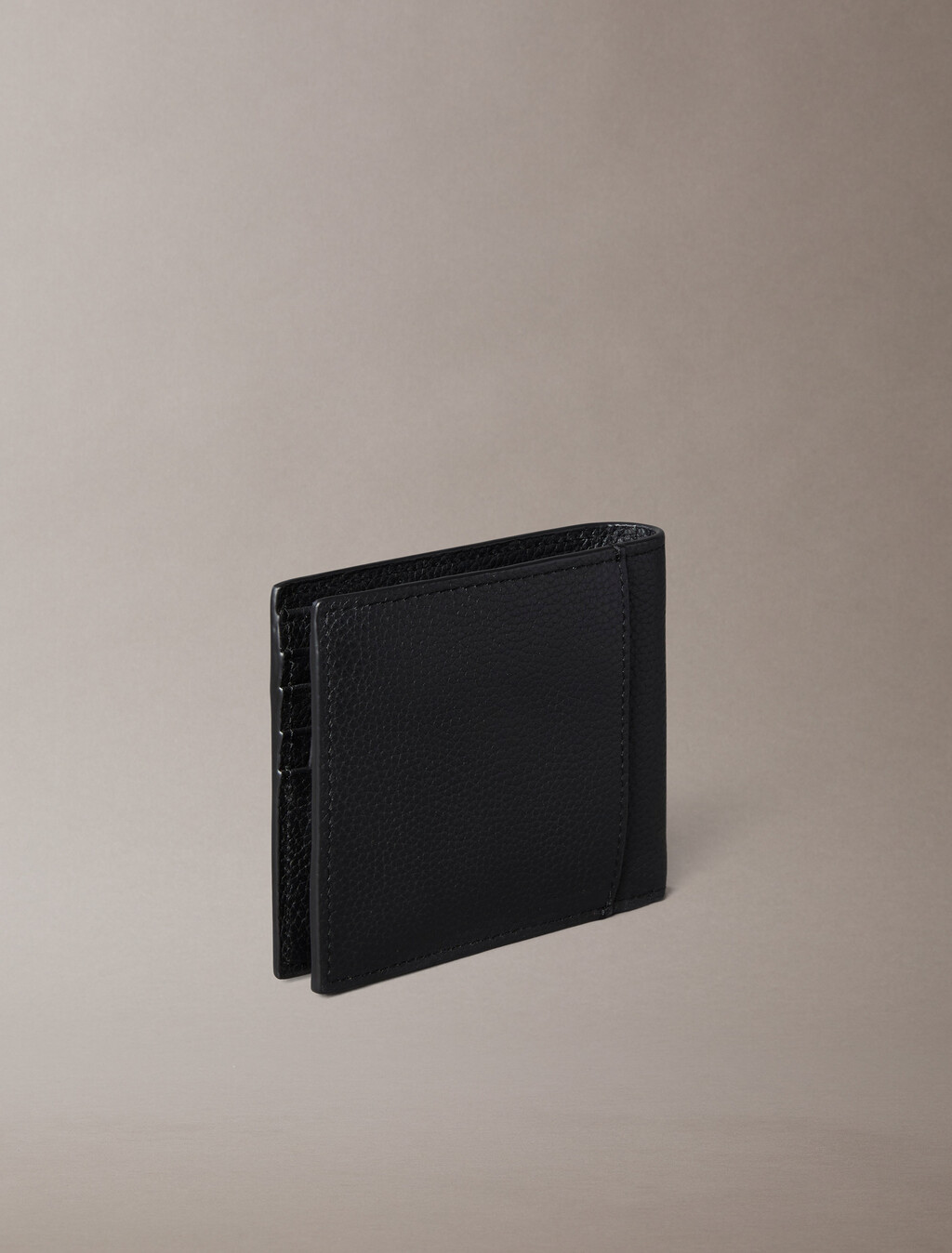 Buy 남성 포일 엠보스 빌 폴드 코인 지갑 in color BLACK