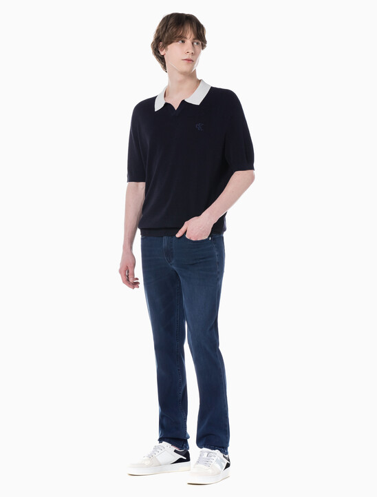 남성 바디핏 블루블랙 37.5 기능성 데님