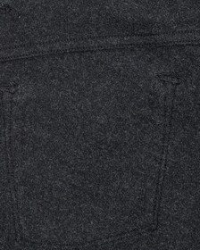 Buy 여성 하이라이즈 부츠핏 기모 블랙 데님 in color WASHED BLACK LOGO LACE