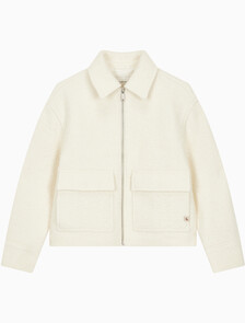 Buy 여성 울 숏자켓 in color WHITE