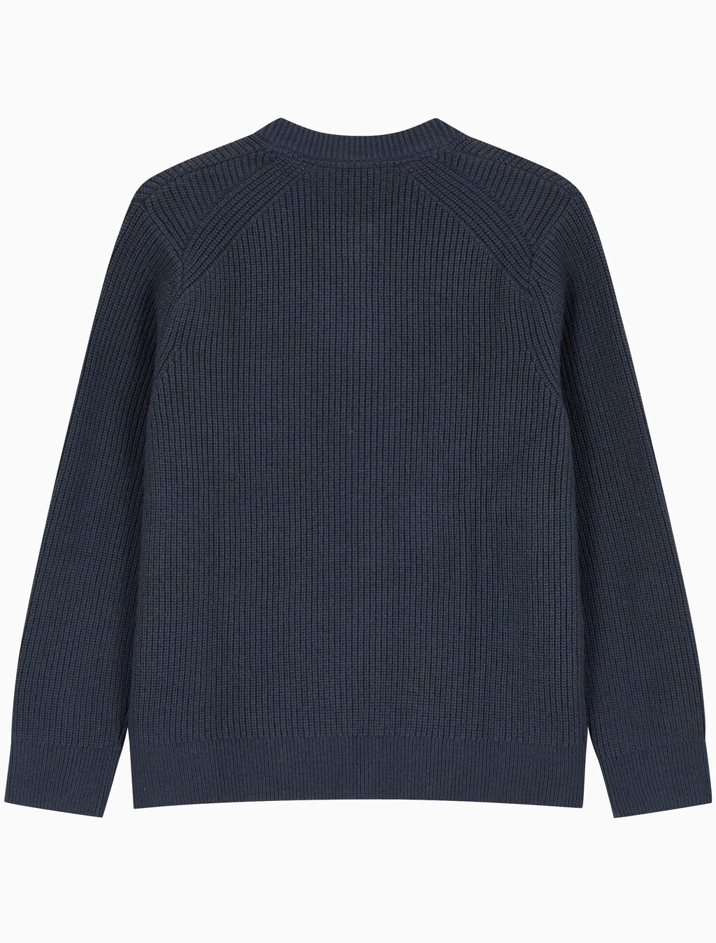 Buy 남성 릴렉스핏 크루넥 버튼 가디건 in color NAVY