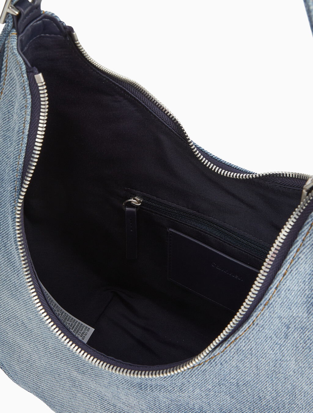 Buy 여성 로고 데님 볼드 크레센트 크로스오버 백 in color DENIM