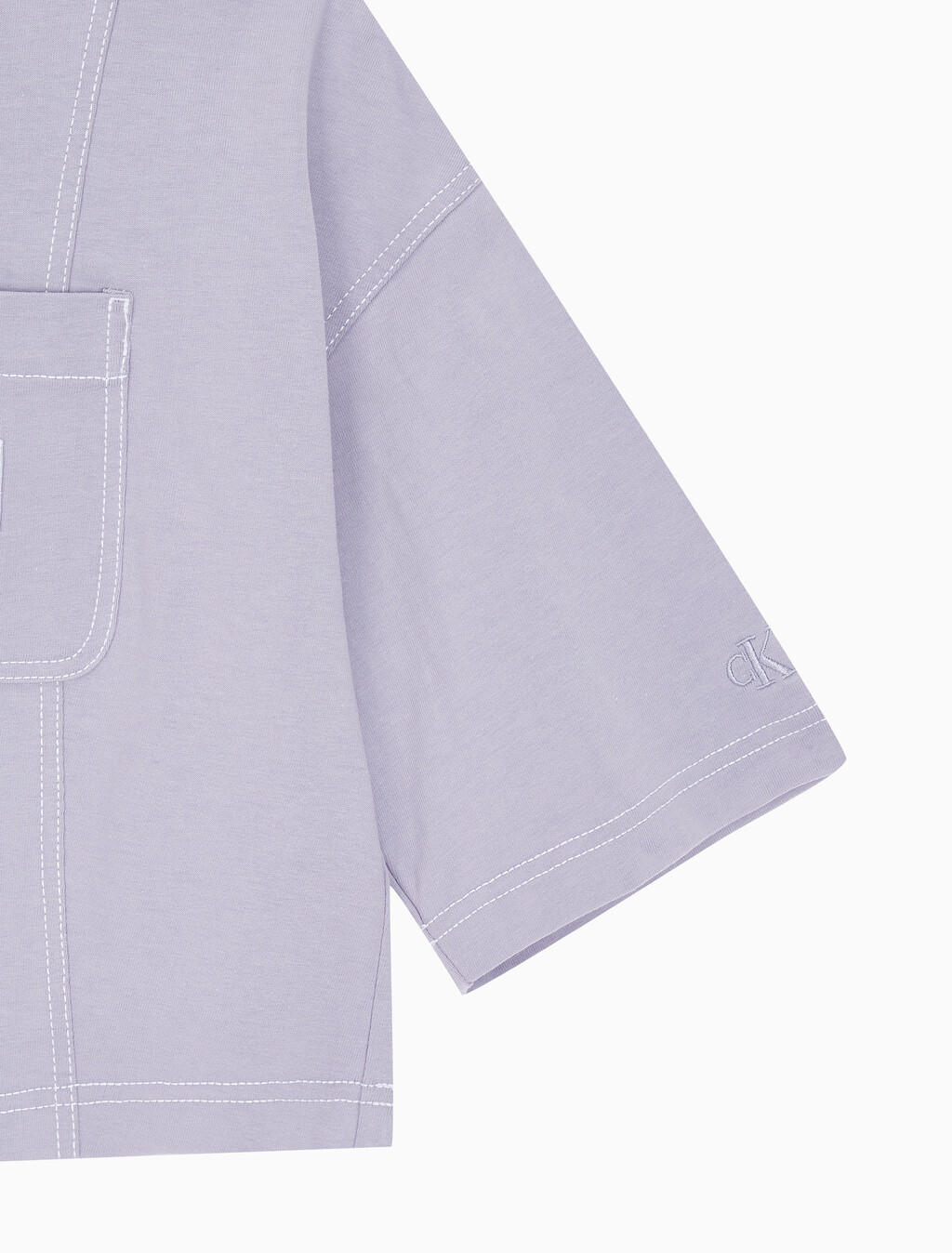 Buy 여성 패션 오버핏 크롭티 in color LAVENDER