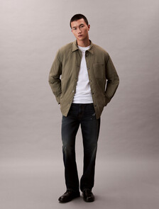 Buy 남성 패디드 셔츠 자켓 in color Kaki