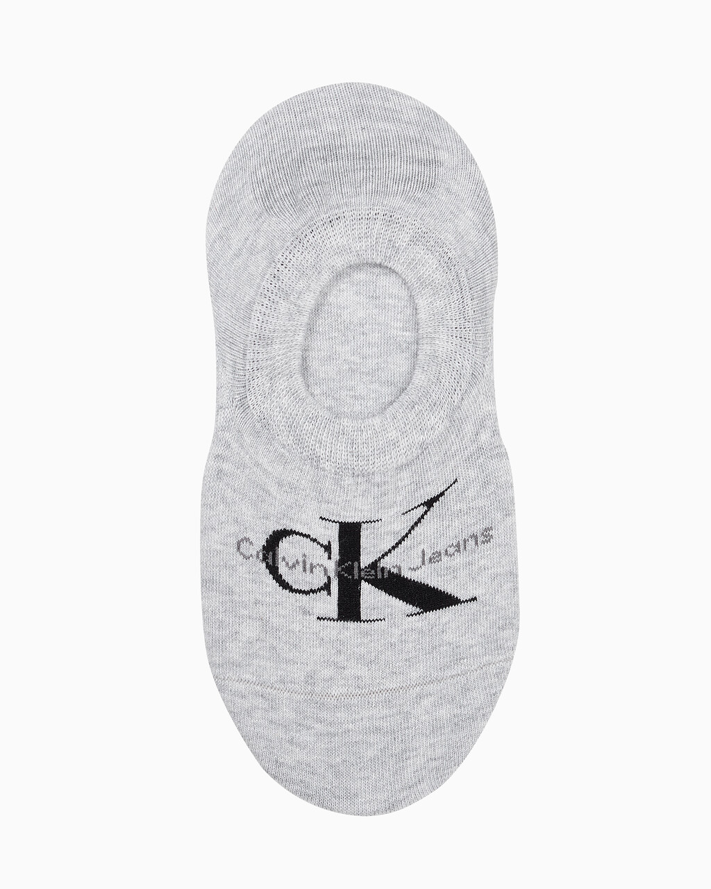 Buy 여성 콤드 코튼 모노그램 라이너 삭스 (화이트 1 PAIR) in color PALE GREY