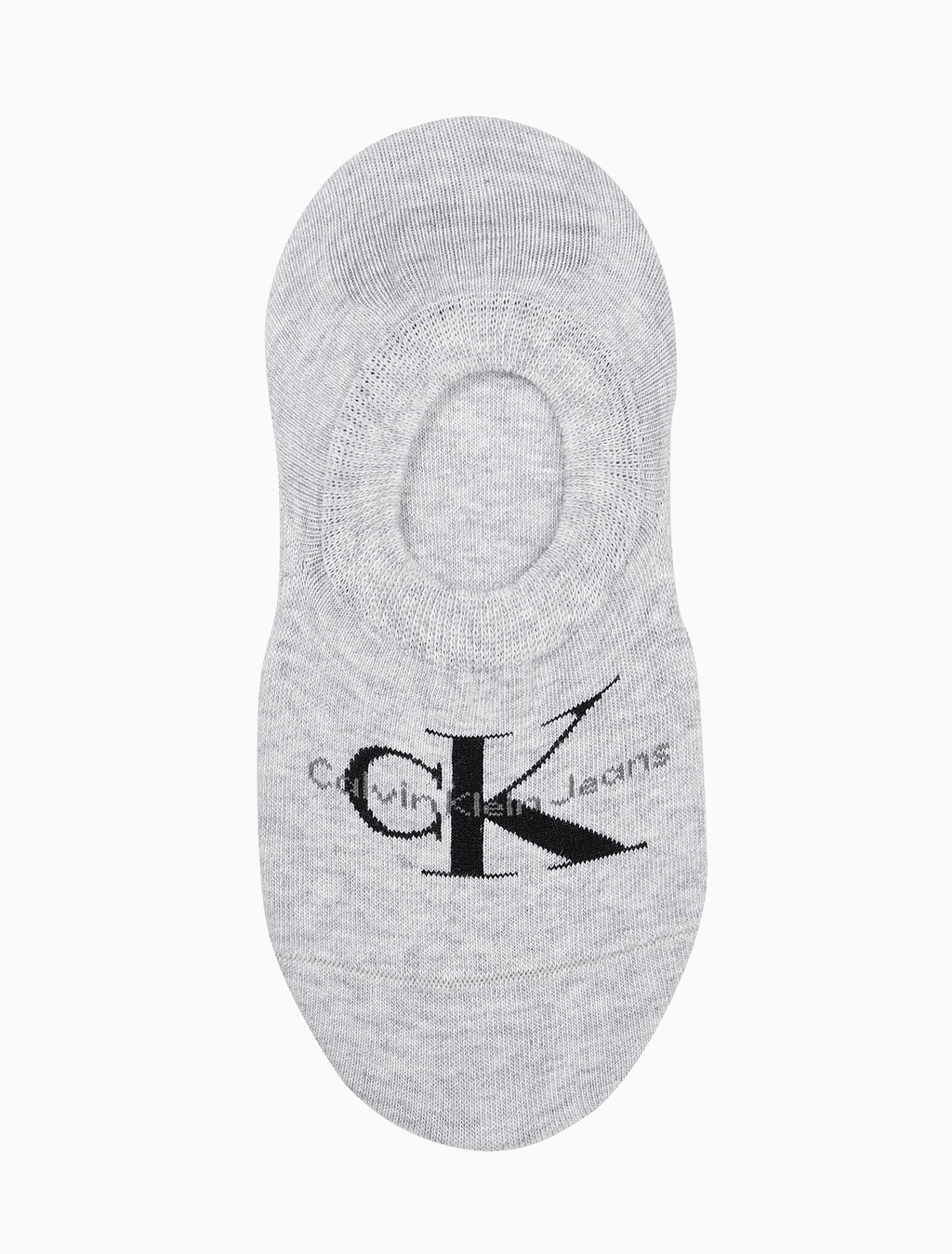 Buy 여성 콤드 코튼 모노그램 라이너 삭스 (화이트 1 PAIR) in color PALE GREY