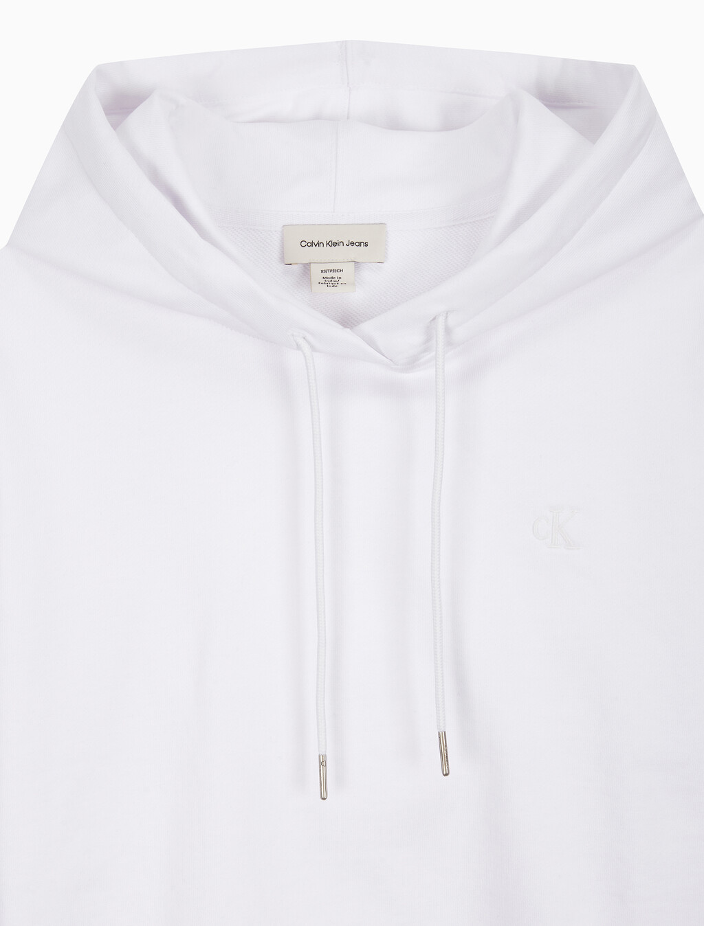 Buy 여성 아카이브 로고 프렌치 테리 후디 in color BRILLIANT WHITE