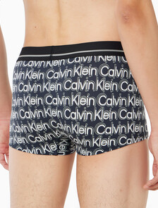 Buy 남성 뉴 사인 로고 로우 라이즈 트렁크 in color Black Print