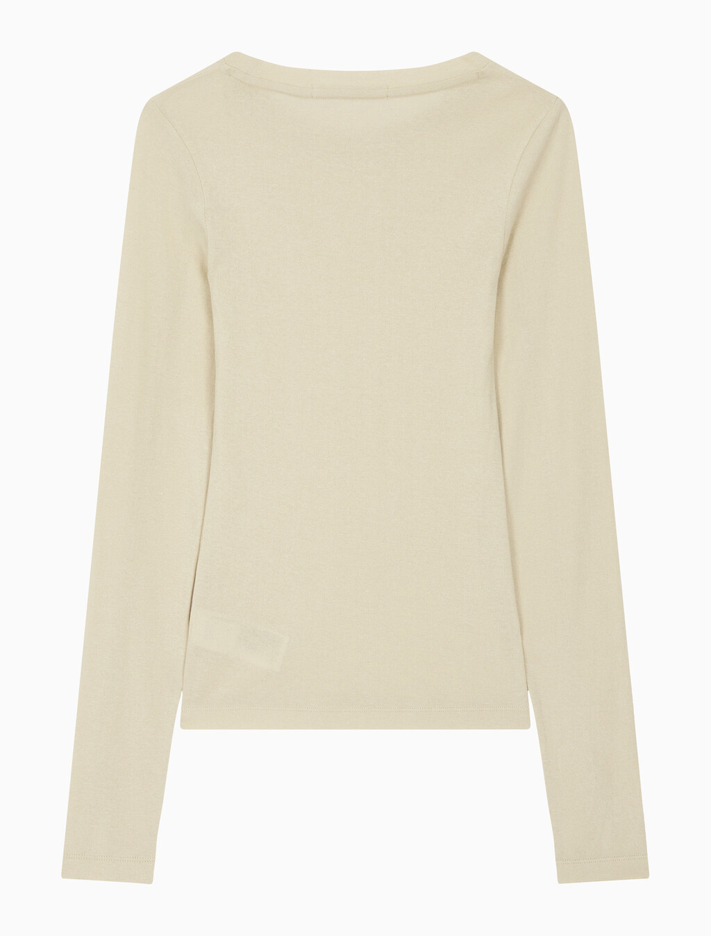 Buy 여성 쉬어 롱슬리브 탑 in color PALE KHAKI