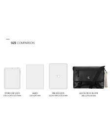 Buy 남성 CKJ 태그드 메신저백 in color BLACK