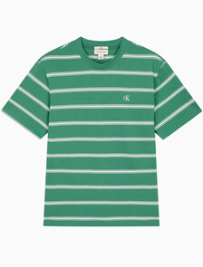 Buy 이지 스트라이프 크루넥 티 in color Wild Green