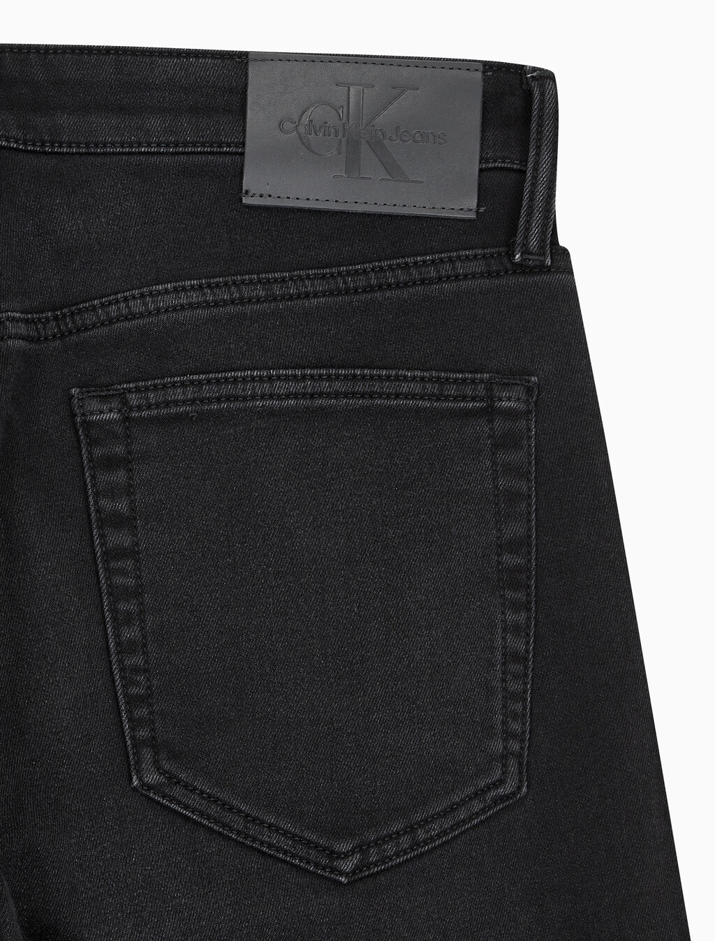 Buy 남성 90's 스트레이트핏 블랙 기모 데님 in color WASHED BLACK LOGO LACE