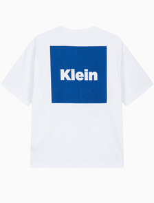Buy 남성 캘빈 박스로고 반팔 티셔츠 in color BRILLIANT WHITE