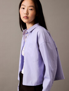 Buy 여성 크롭 릴렉스핏 셔츠 in color SWEET LAVENDER