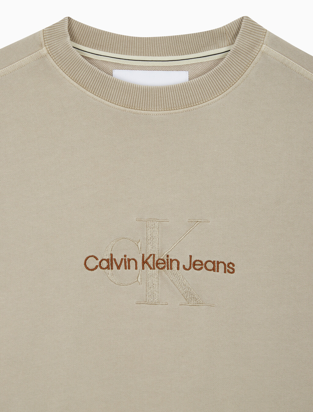 Buy 남성 모노로고 내츄럴 크루넥 in color BEIGE