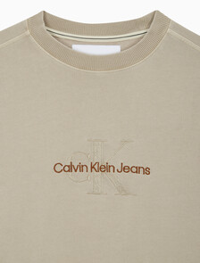 Buy 남성 모노로고 내츄럴 크루넥 in color BEIGE