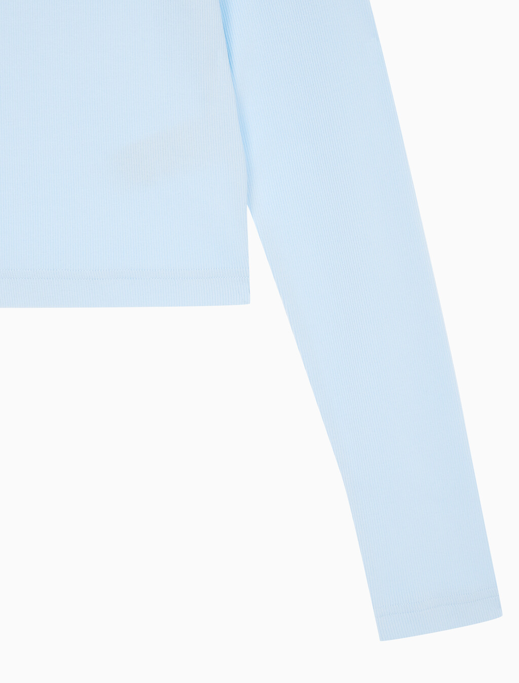 Buy 여성 롱슬리브 모노그램 베이비 티 in color KEEPSAKE BLUE