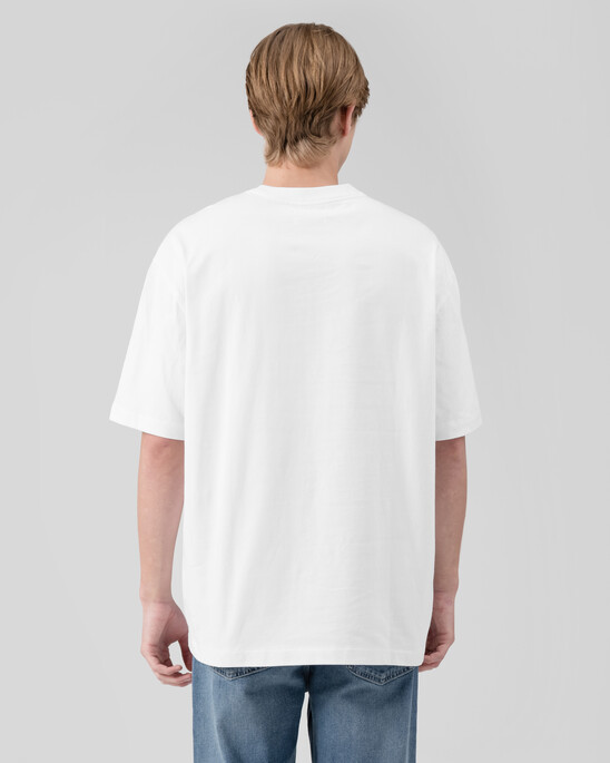 남성 릴렉스핏 스탠다드 로고 크루넥 반팔 티셔츠 