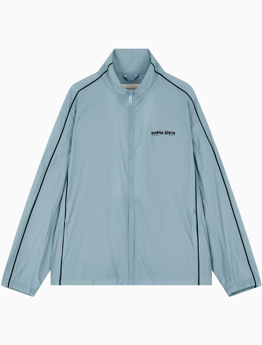 Buy 남성 릴렉스핏 스탠드 카라 트랙 자켓 in color STONE BLUE