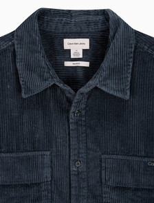 Buy 남성 릴렉스핏 코듀로이 포켓 긴팔 셔츠 in color Dark Blue