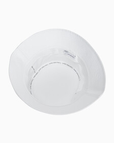 Buy 남녀공용 CKJ 모노그램 엠브로이더리 버킷햇 in color BRIGHT WHITE