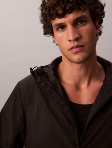 Buy 남성 AOP 나일론 윈드브레이커 자켓 in color BLACK