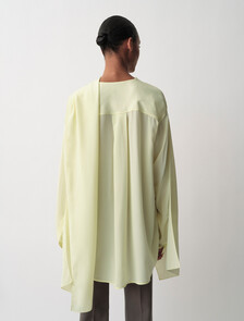 Buy KIKI WOMENS DRAPED SHIRT in color Lemon