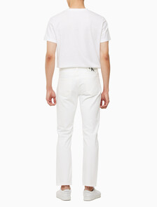 Buy 남성 어센틱 스트레이트핏 화이트 데님 in color CHALKY BLUE