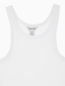 Buy 여성 코튼 컨투어 립 탱크 탑 in color BRILLIANT WHITE