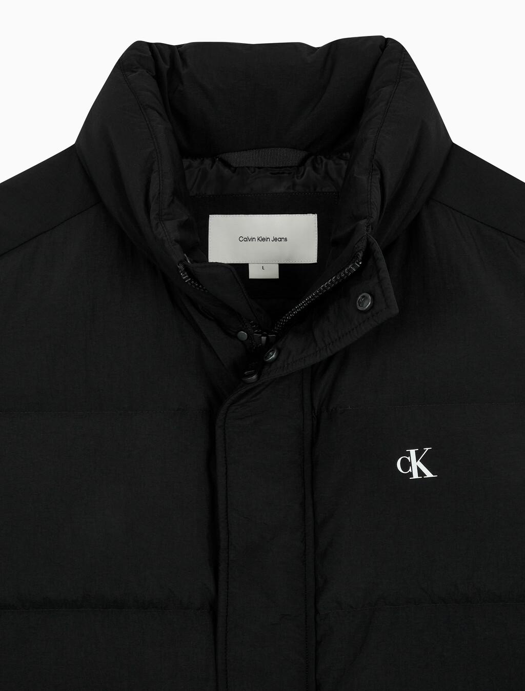 Buy 남성 베이직 에센셜 다운 베스트 in color CK BLACK