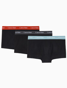 Buy 남성 EU 코튼 스트레치 3PK 로우 라이즈 드로즈 3PK in color BLACK BODIES WITH ARONA/POMPIAN RED/ASHFORD GREY WBS