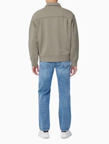 Buy 남성 릴렉스핏 트윌 스웻 집업 자켓 in color KHAKI BEIGE