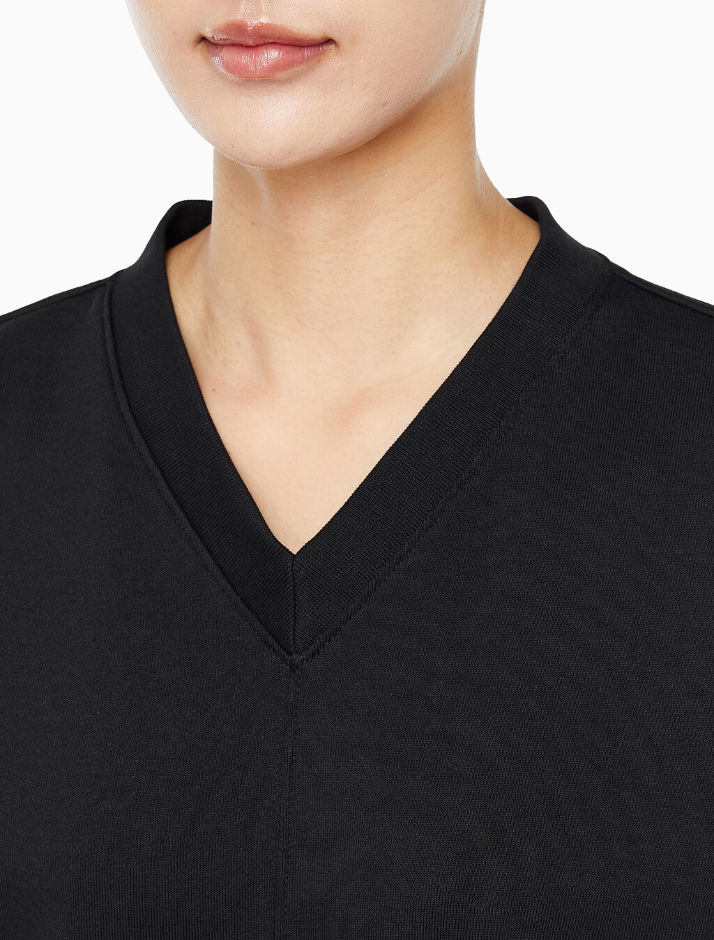 Buy 여성 프리미엄 테리 스웻셔츠 in color BLACK