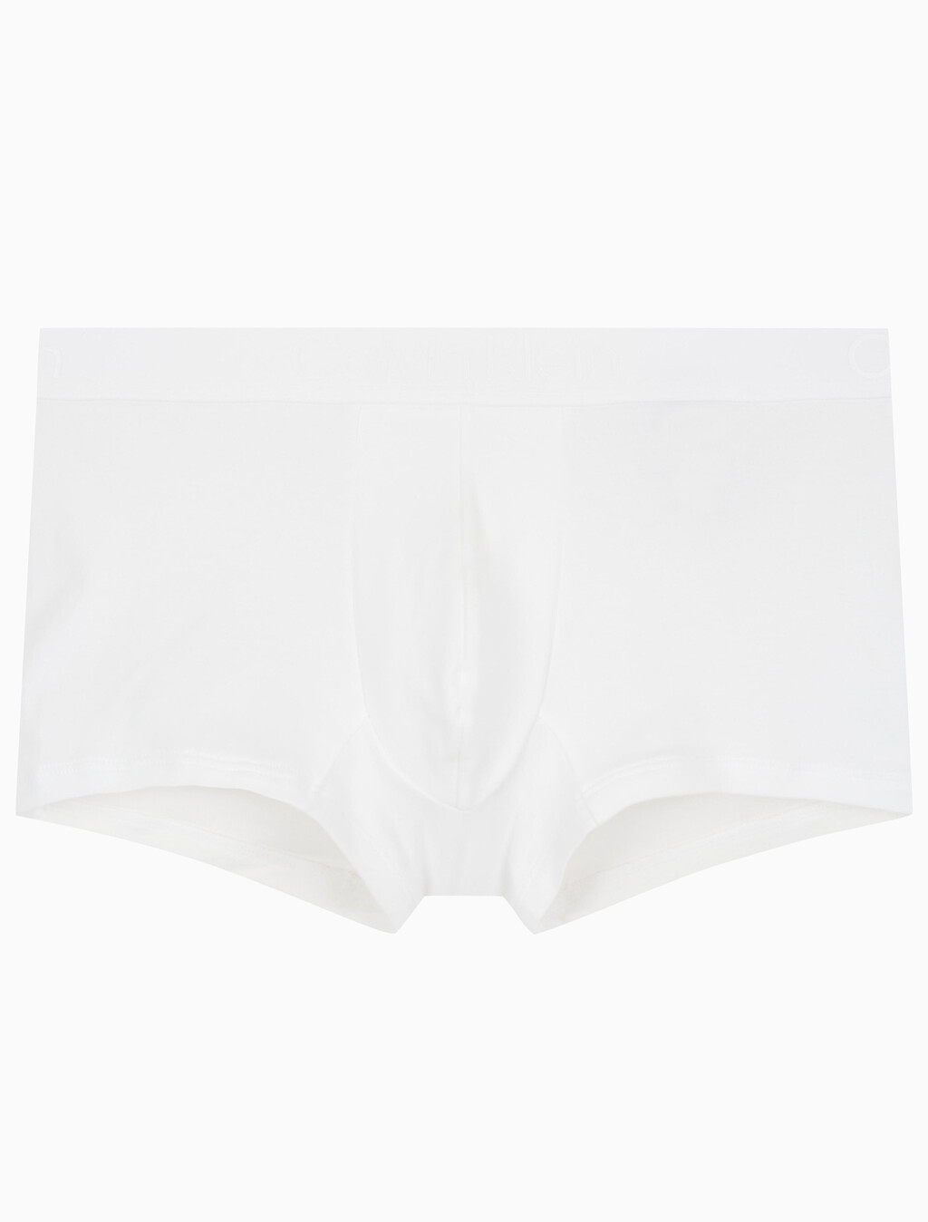 Buy 남성 CK 블랙 코튼 트렁크 in color WHITE
