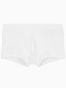 Buy 남성 CK 블랙 코튼 트렁크 in color WHITE