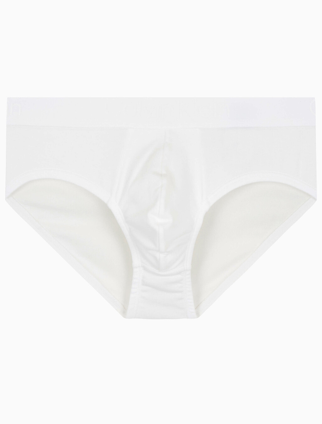 Buy 남성 CK 블랙 코튼 힙브리프 in color WHITE