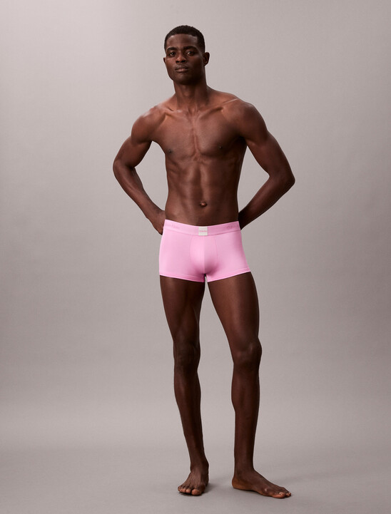 남성 모던 로고 패치 마이크로 로우 라이즈 트렁크