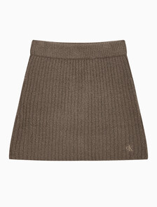 Buy 여성 셔닐 미니 스커트 in color BROWN