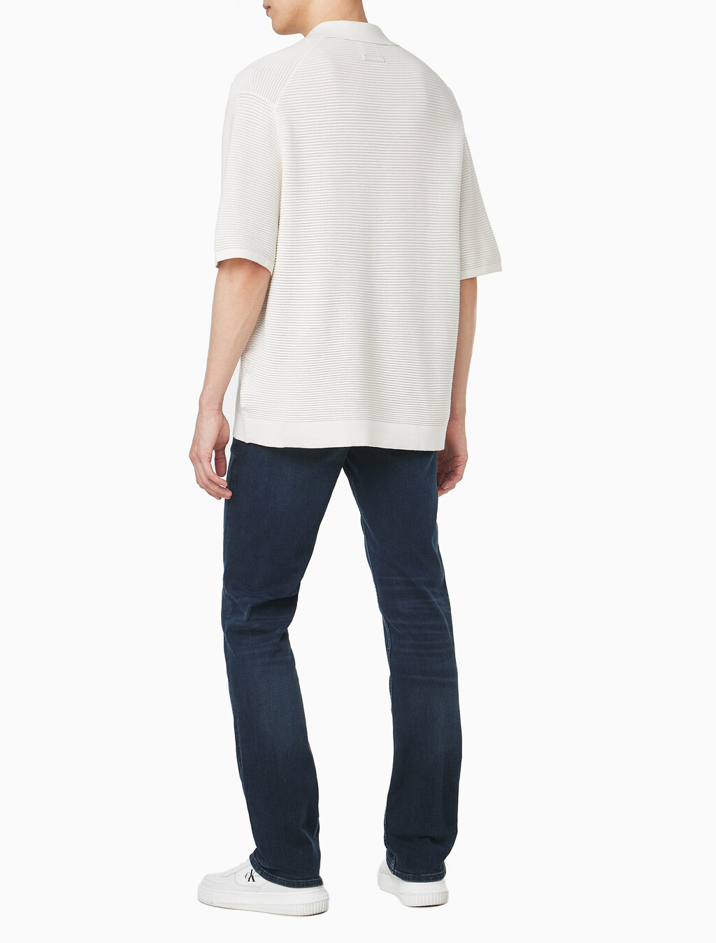 Buy 남성 이지핏 테크 니트 폴로 반팔 스웨터 in color TOFU