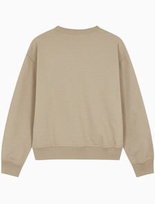 Buy 여성 모노로고 프렌치테리 릴렉스핏 스웻셔츠 in color WHITE PEPPER