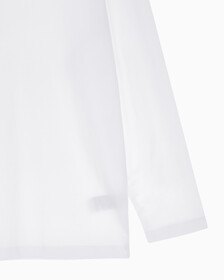 Buy 남녀공용  베이직 로고 긴팔 티셔츠 in color BRIGHT WHITE