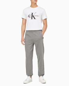 Buy 남성 스탠다드 로고 테리 조거팬츠 in color MEDIUM GREY HEATHER