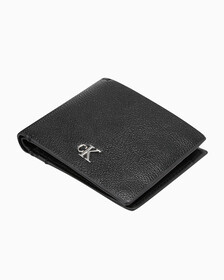 Buy 남성 CKJ 모노 하드웨어 코인케이스 빌폴드 in color BLACK