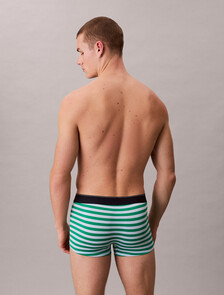 Buy 남성 CK 그래픽 마이크로 로우 라이즈 트렁크 in color Green / Light grey