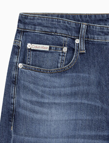 Buy 남성 90's 스트레이트핏 미드블루 데님 in color MID BLUE BACK EMBRO