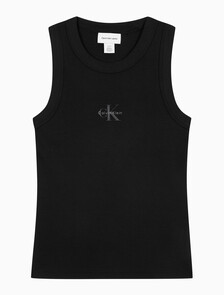 Buy 여성 모노그램 립 슬리브리스 in color BLACK