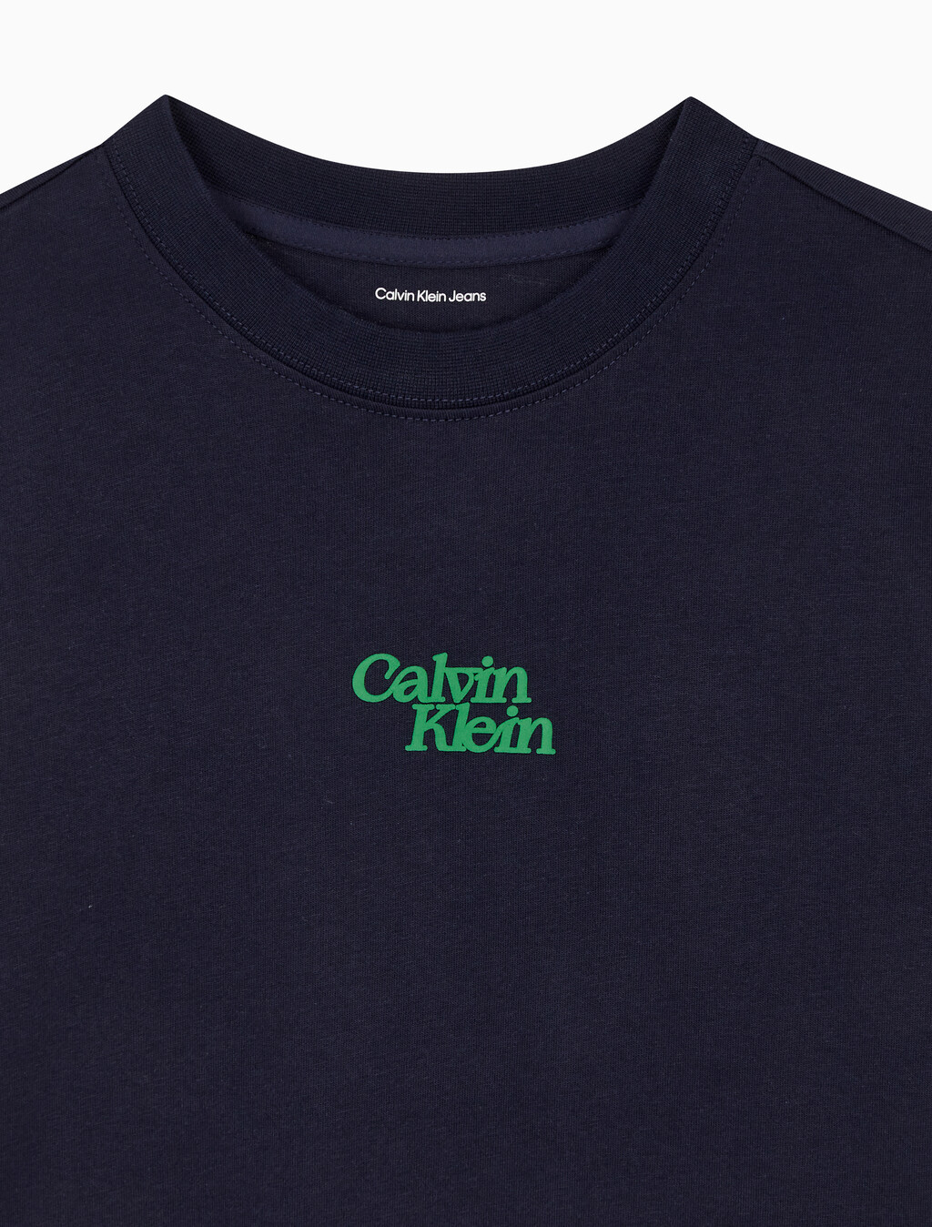 Buy 여성 플럭 로고 반팔 티셔츠 in color BARITONE BLUE